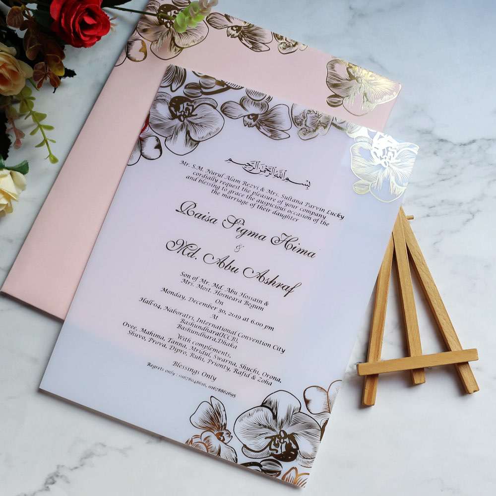 acrylic invitation